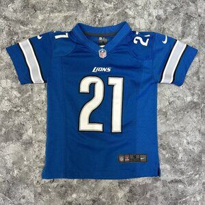 Detroit Lions NFL Jersey Youth Size Small 8 Blue Reggie Bush #21 Nike On Field